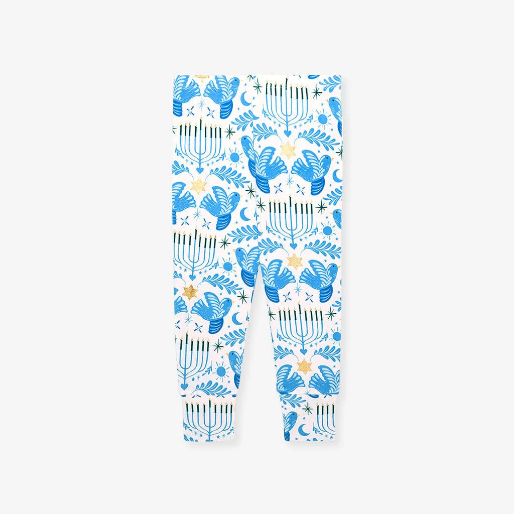 Bamboo Long Sleeve Pajama Set - Lior (Hanukkah) - Image 5
