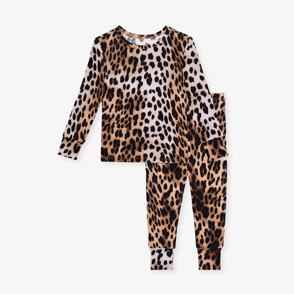Bamboo Long Sleeve Pajama Set - Loretta Leopard - Image 2