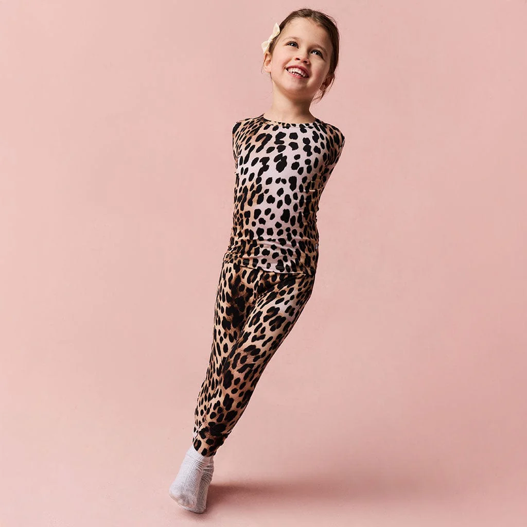 Bamboo Long Sleeve Pajama Set - Loretta Leopard - Image 3
