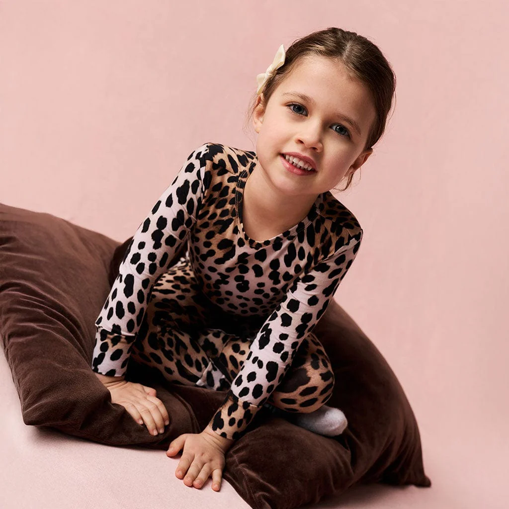 Bamboo Long Sleeve Pajama Set - Loretta Leopard - Image 4