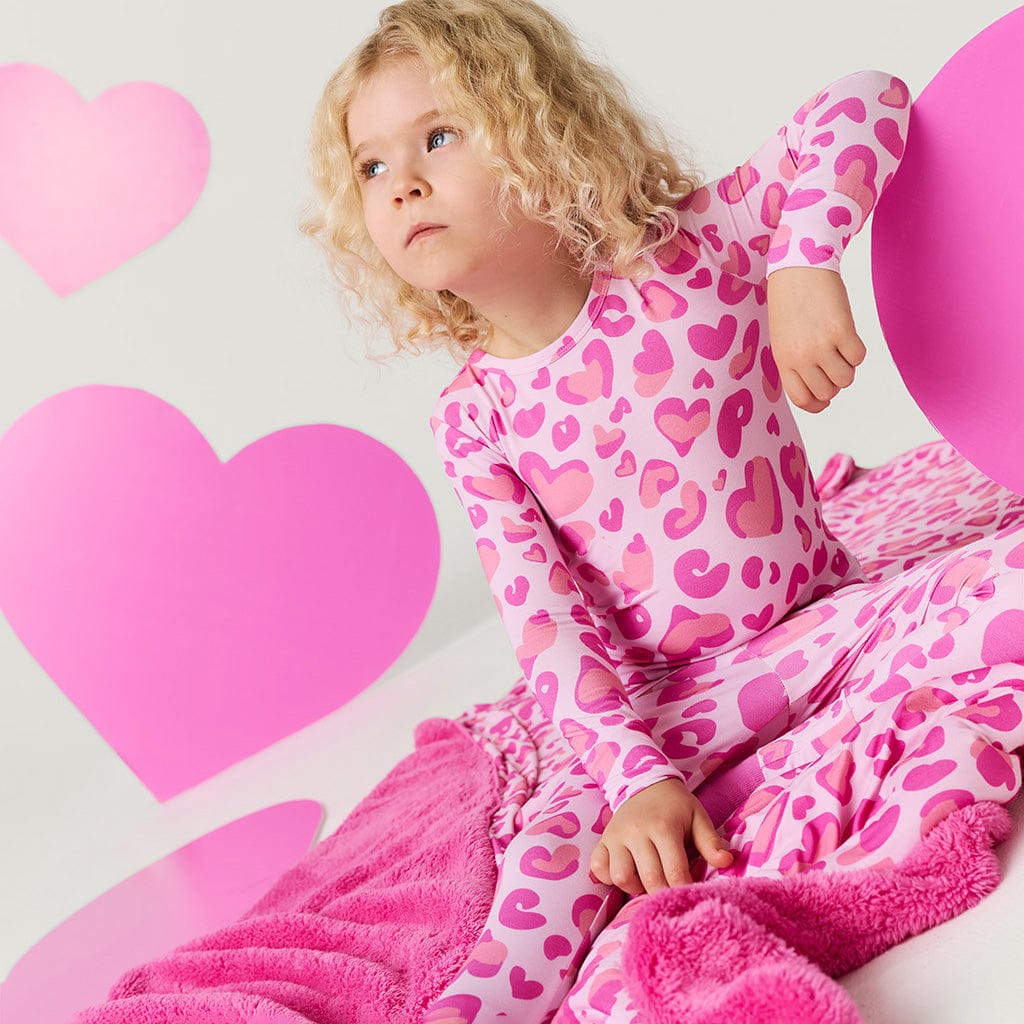 Bamboo Long Sleeve Pajama Set - Love Leopard - Image 4