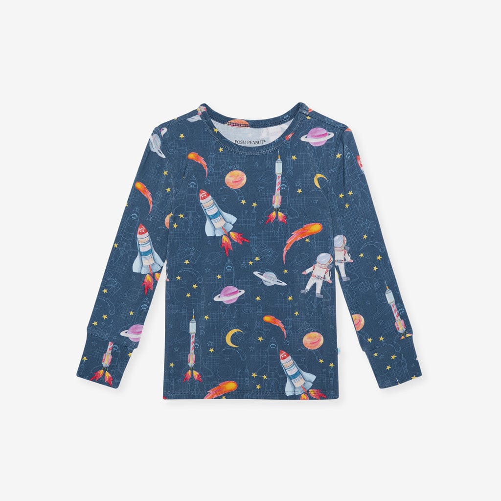 Bamboo Long Sleeve Pajama Set - Odyssey (Space) - Image 4
