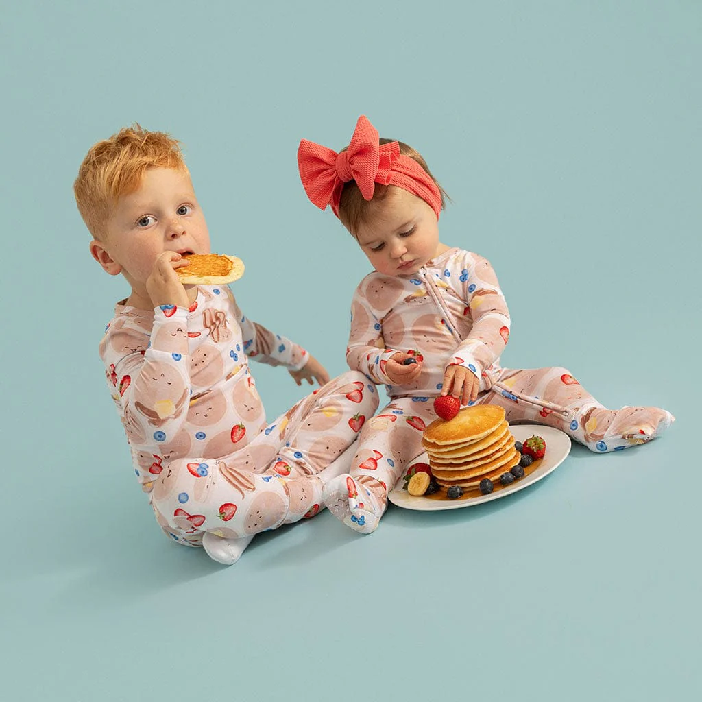 Bamboo Long Sleeve Pajama Set - Pancakes - Image 3