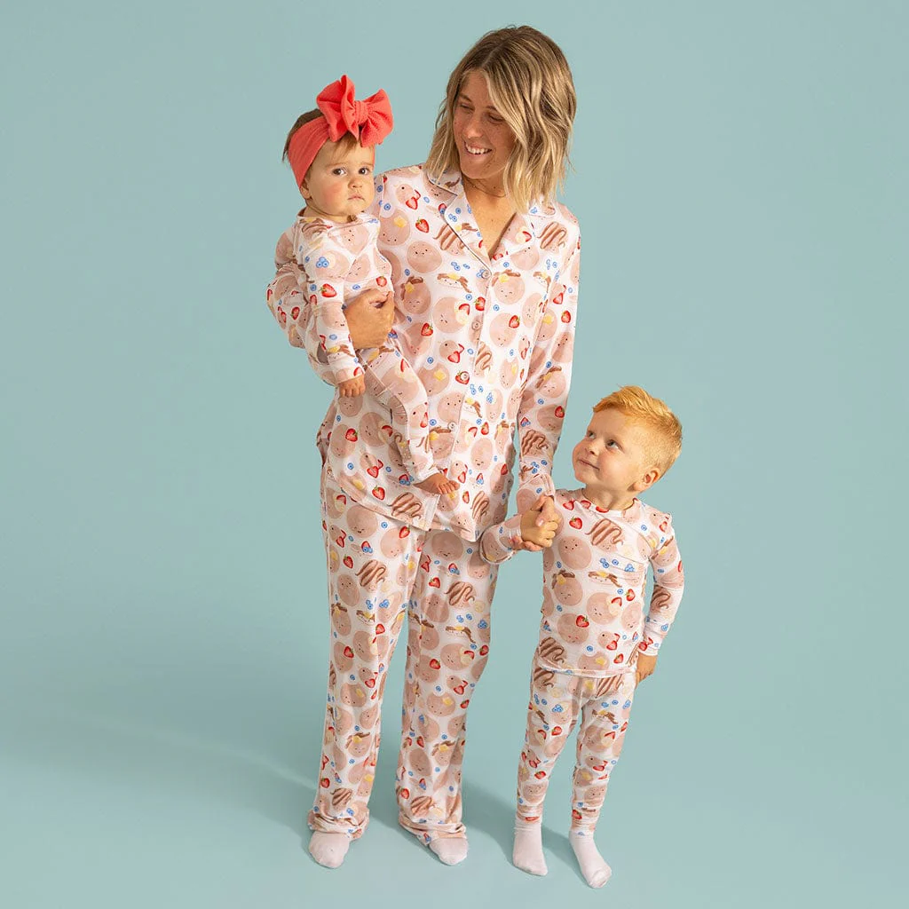 Bamboo Long Sleeve Pajama Set - Pancakes - Image 4
