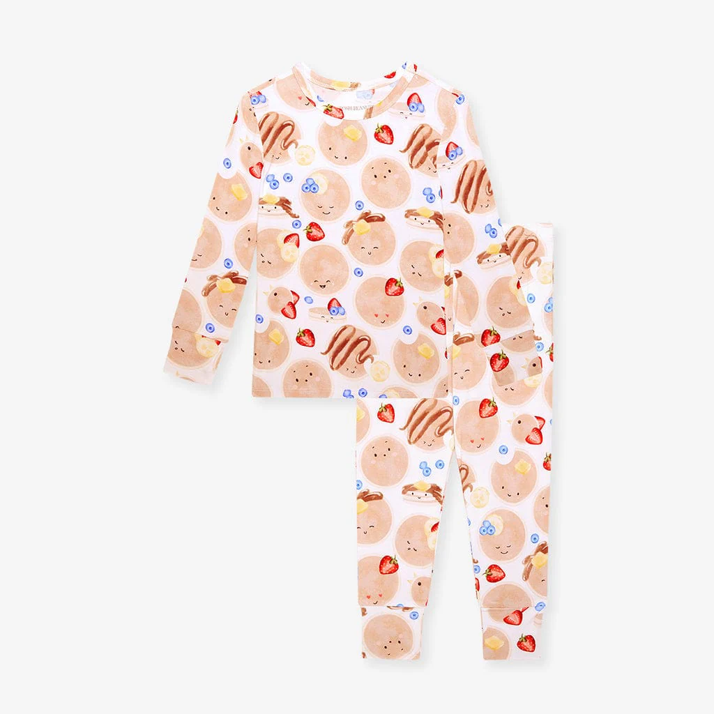 Bamboo Long Sleeve Pajama Set - Pancakes - Image 5