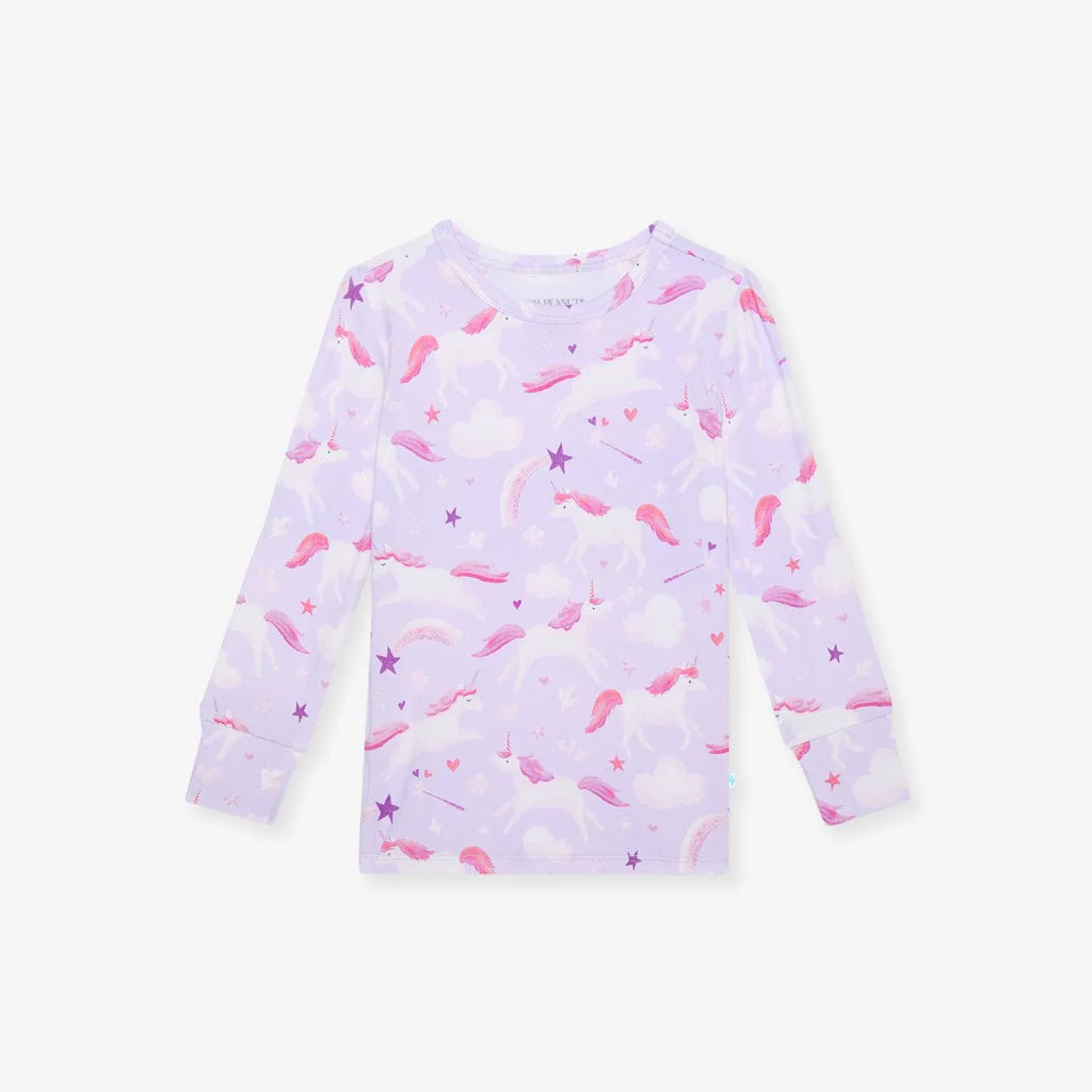 Bamboo Long Sleeve Pajama Set - Thea (Unicorns) - Image 5
