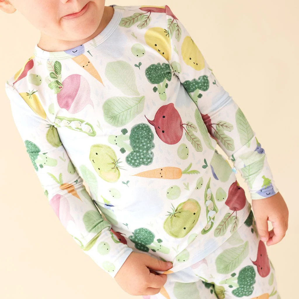 Bamboo Long Sleeve Pajama Set - Vernon (Veggies) - Image 2