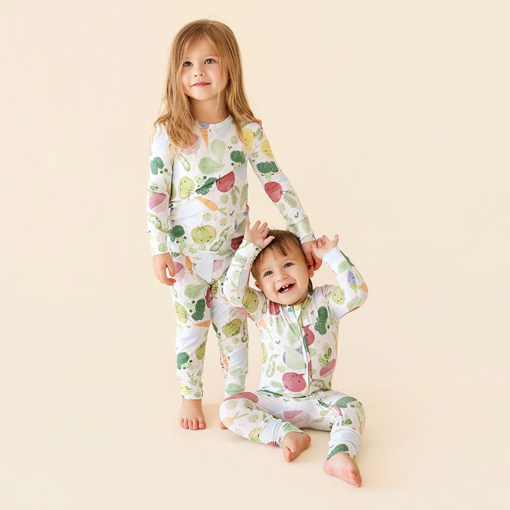 Bamboo Long Sleeve Pajama Set - Vernon (Veggies) - Image 3
