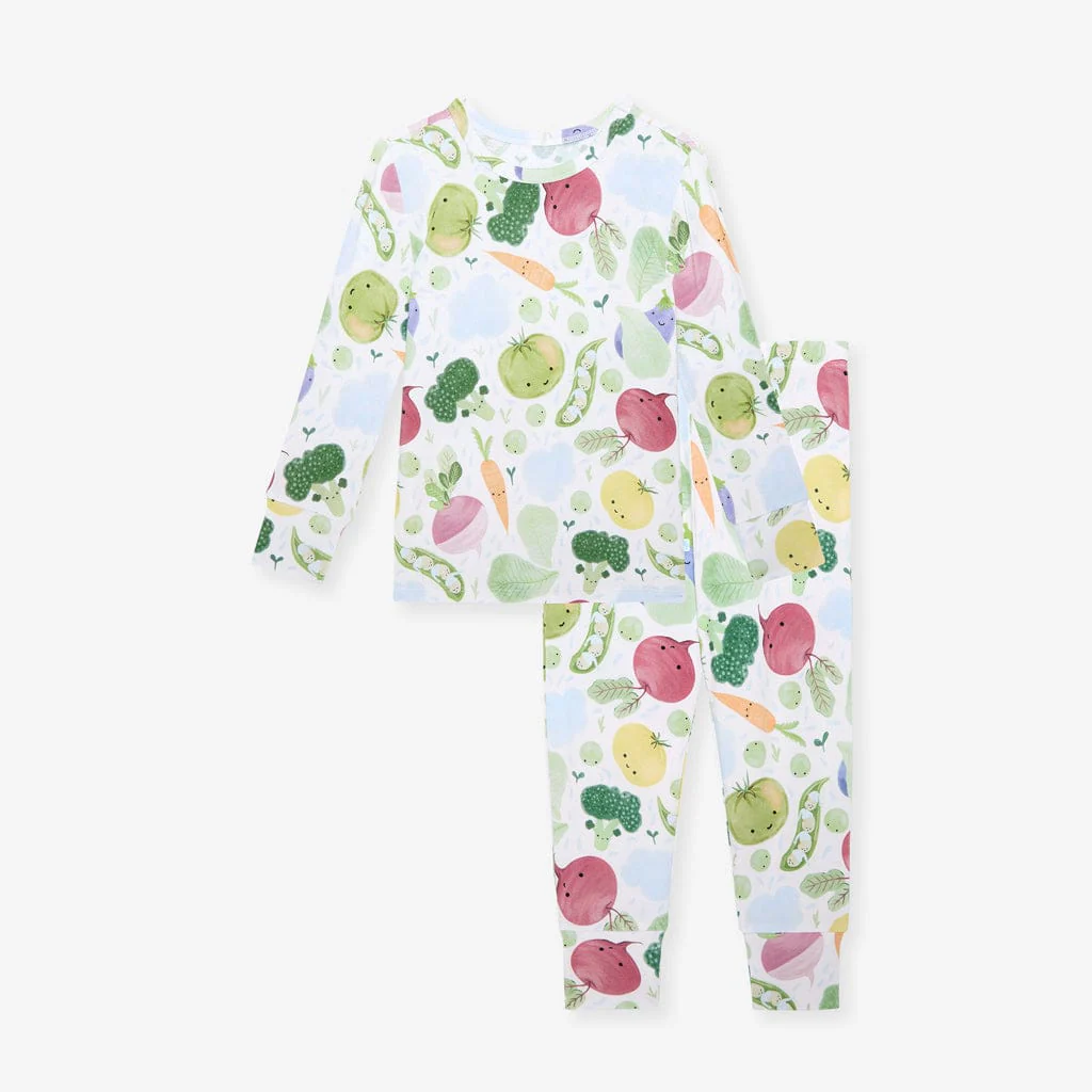 Bamboo Long Sleeve Pajama Set - Vernon (Veggies) - Image 4