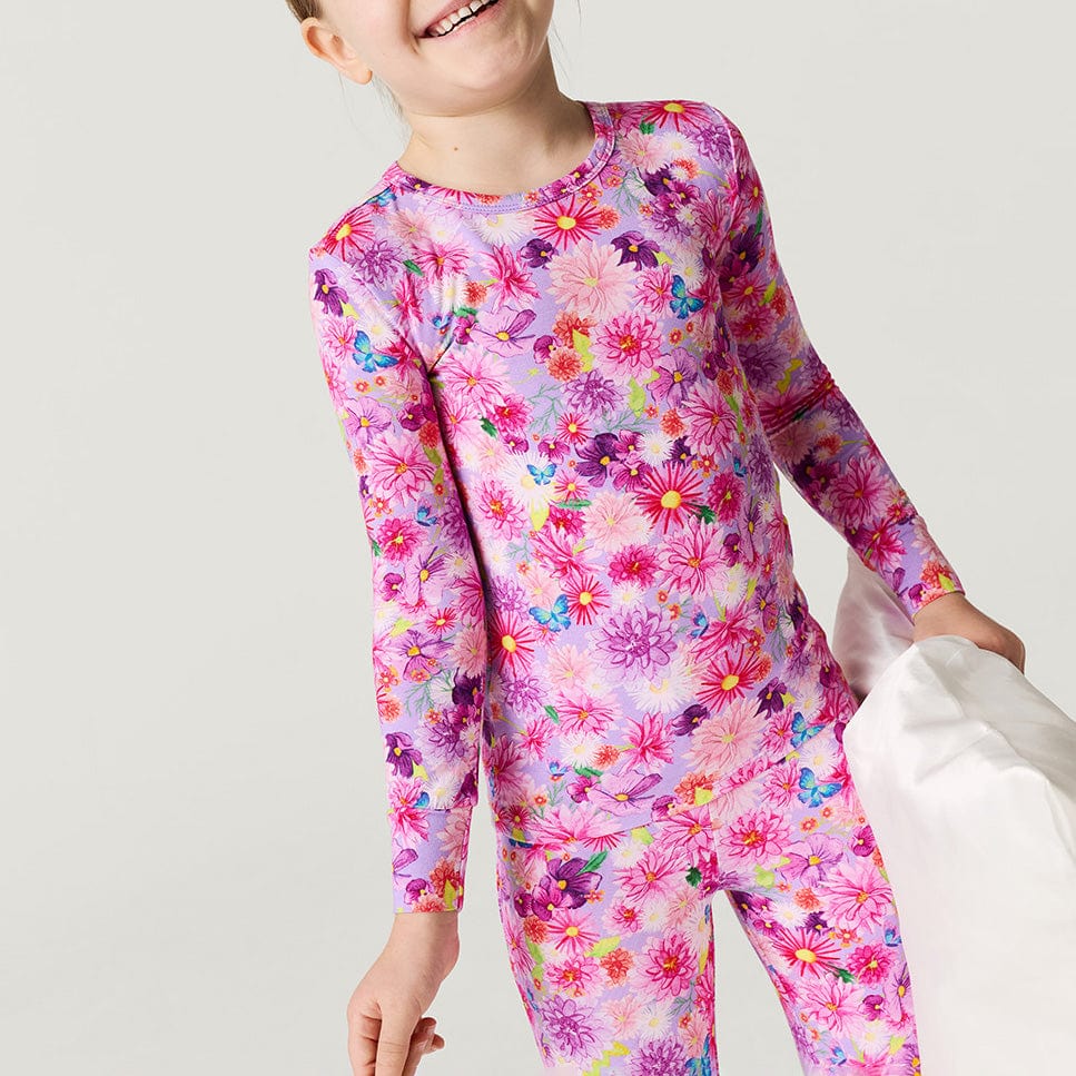 Bamboo Long Sleeve Pajama Set - Zinnia (Floral) - Image 2