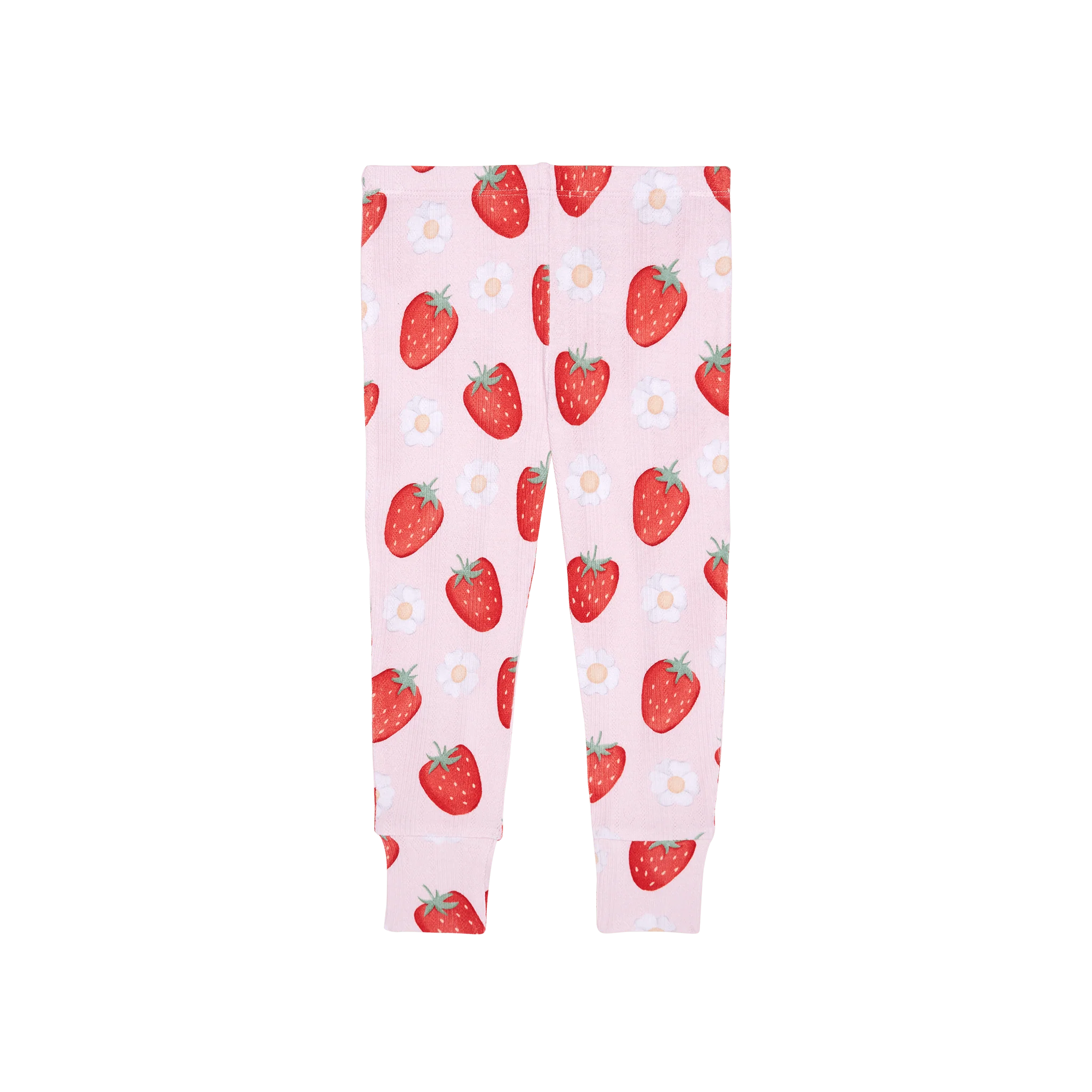 Bamboo Pointelle Long Sleeve Pajama Set - Penny (Strawberries ) - Image 4