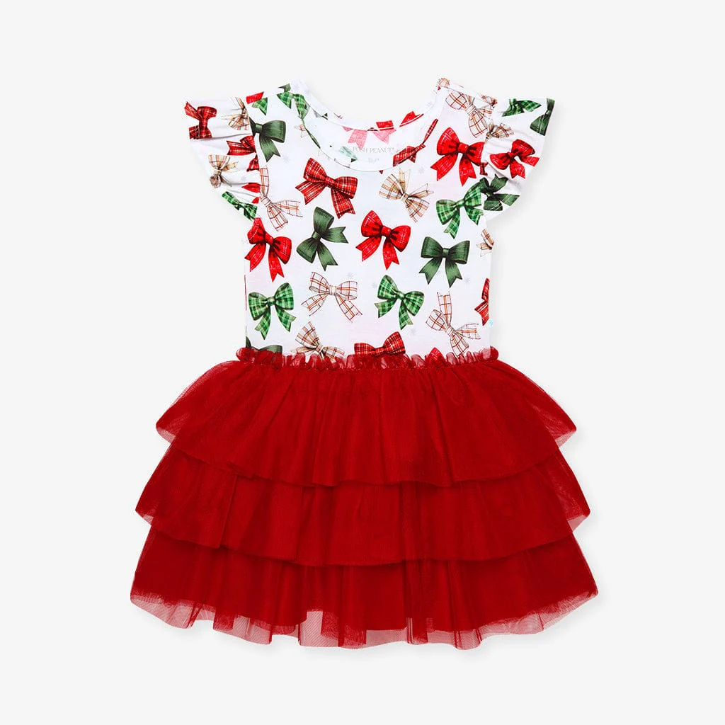 Bamboo Ruffled Tulle Dress - Christabel (Bows) - Image 2