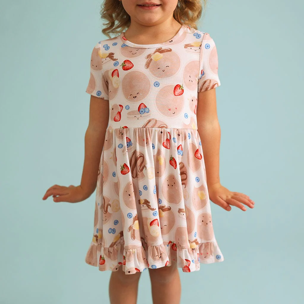 Bamboo Ruffled Twirl Dress - Pancakes - Image 2