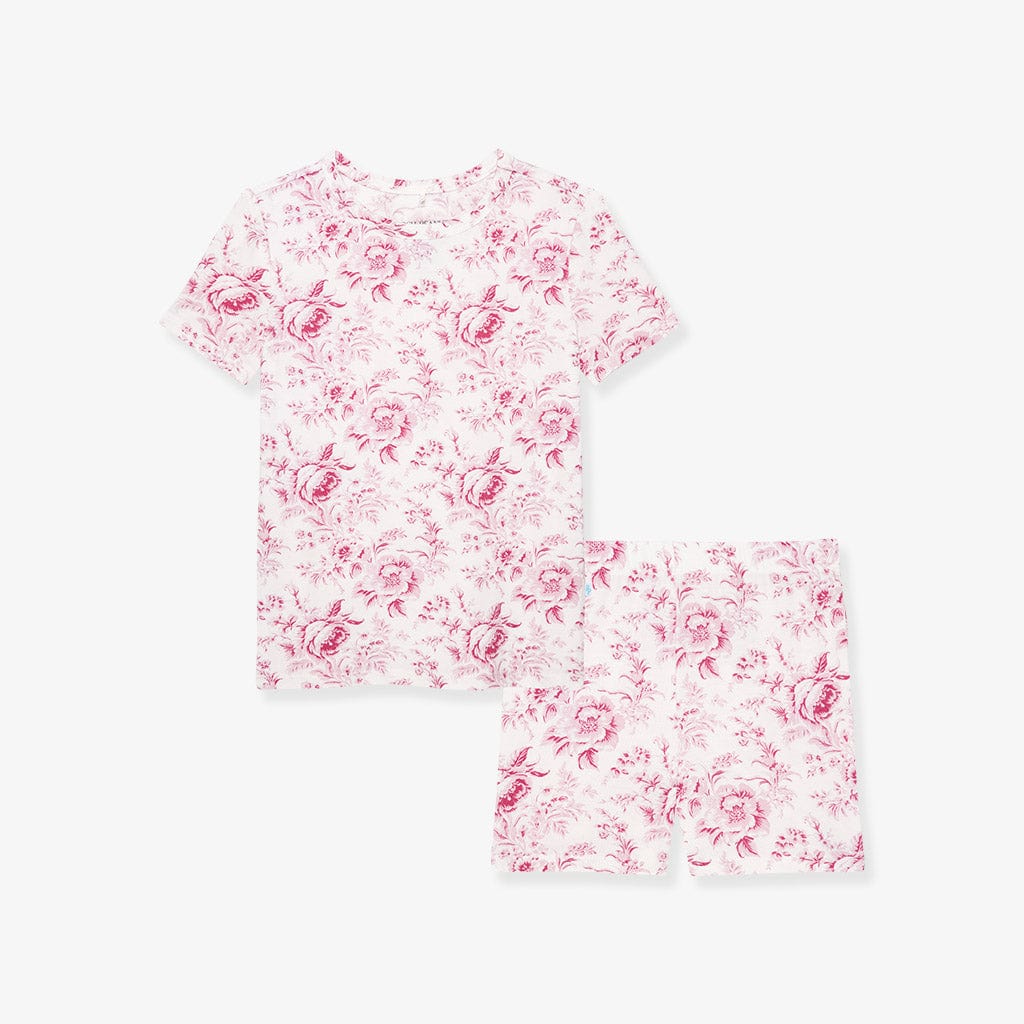 Bamboo Short Sleeve Pajama Set with Shorts - Jolene (Floral) - Image 2