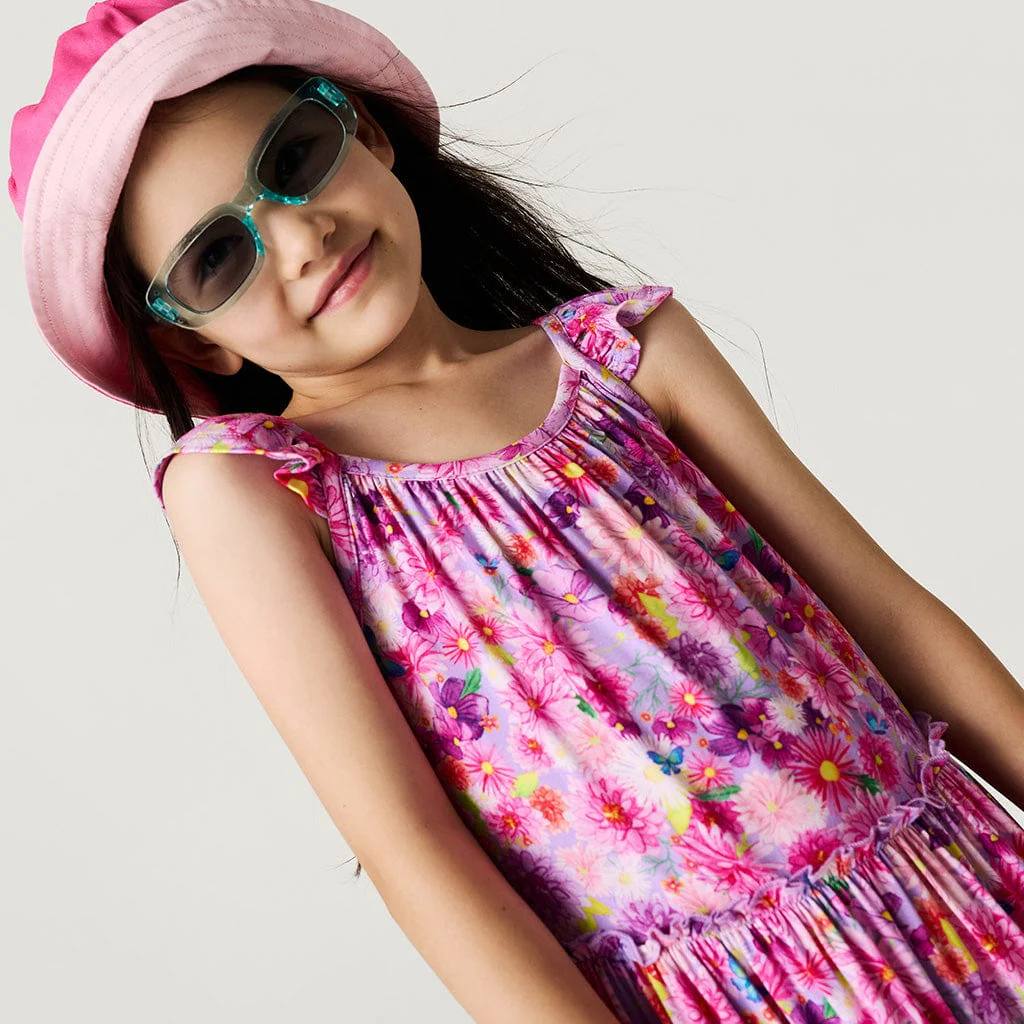 Bamboo Tiered Dress - Zinnia (Floral) - Image 3