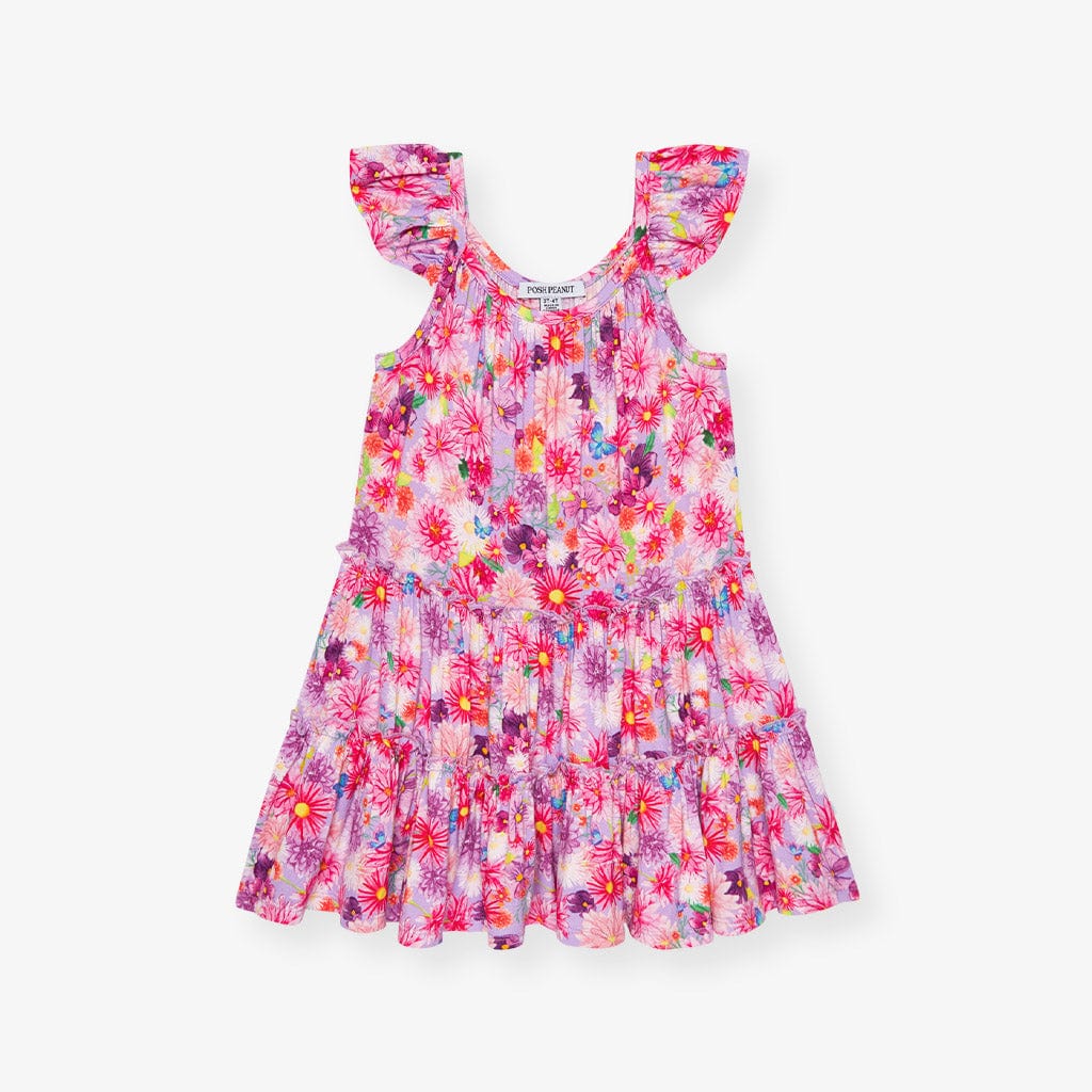 Bamboo Tiered Dress - Zinnia (Floral) - Image 5