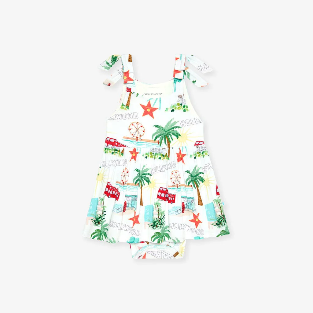 Bamboo Bow Babydoll Bodysuit Dress - Posh Los Angeles - Image 3