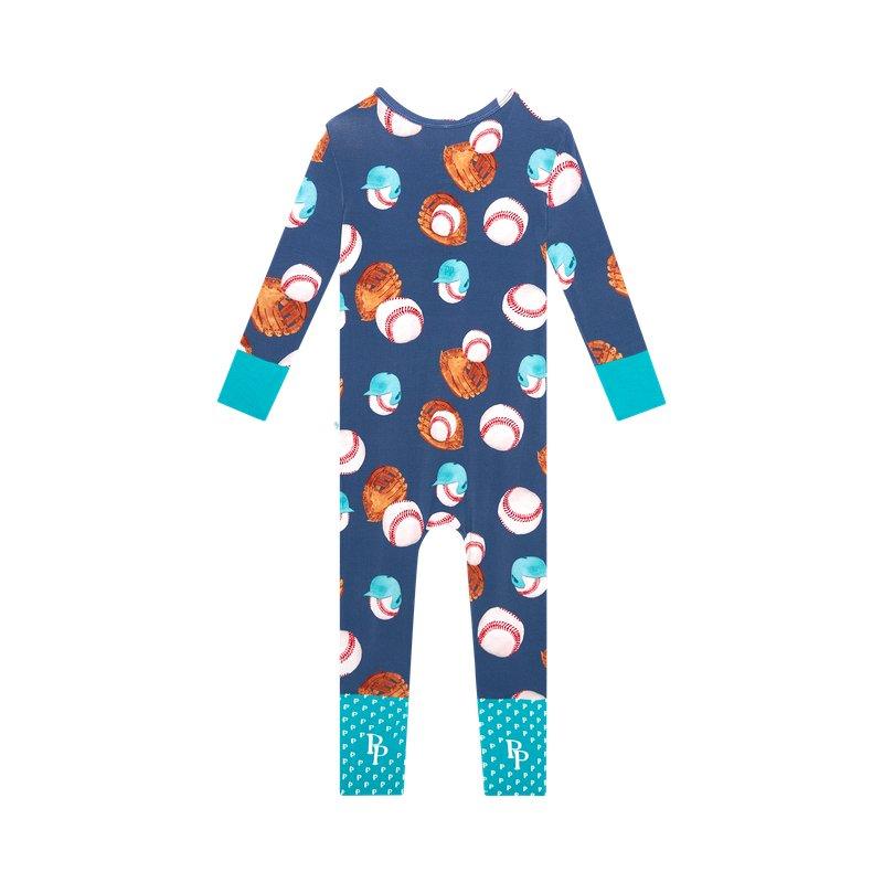 Boy's Bamboo Convertible Footie Romper - Homer (Baseball) - Image 2