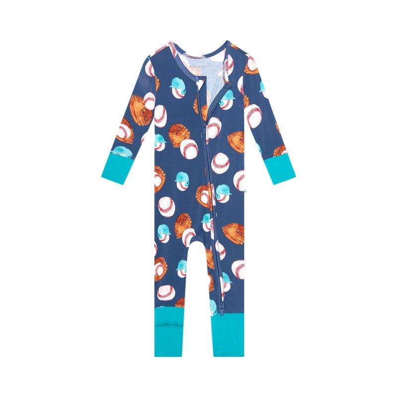 Boy's Bamboo Convertible Footie Romper - Homer (Baseball) - Image 3
