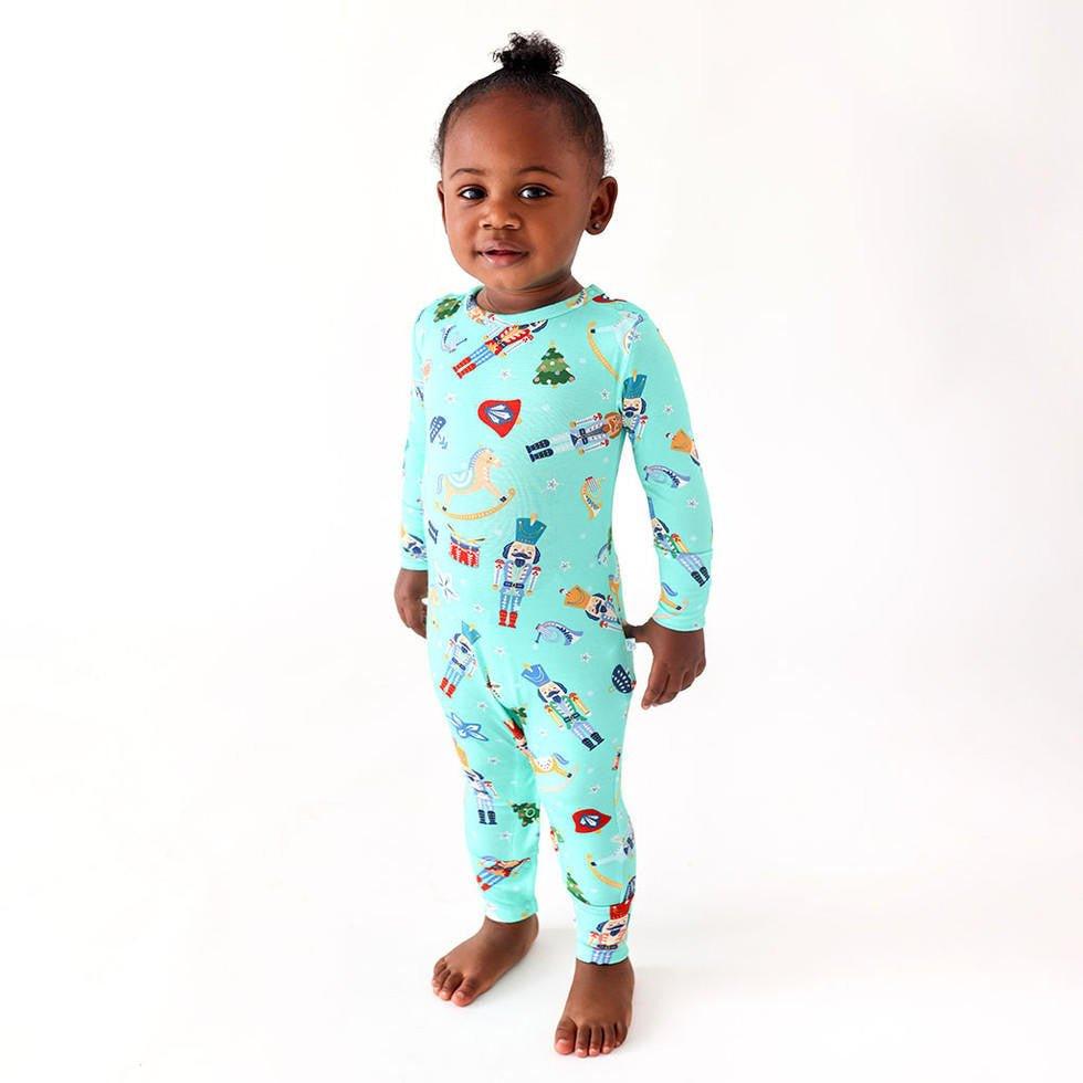 Boy's Bamboo Long Sleeve Basic Romper - Fritz (Nutcrackers) - Image 2