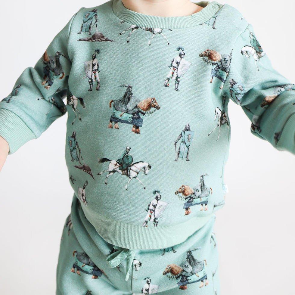 Boy's Long Sleeve Sweatshirt & Jogger Set, Wallace (Knights) - Image 2