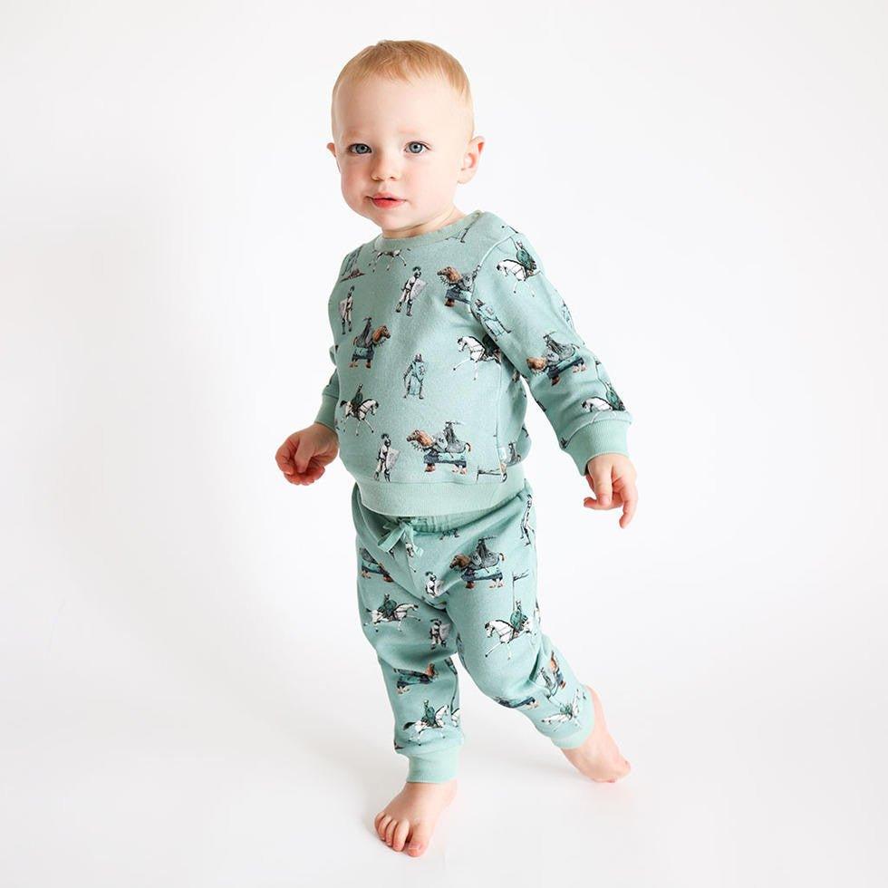 Boy's Long Sleeve Sweatshirt & Jogger Set, Wallace (Knights) - Image 3