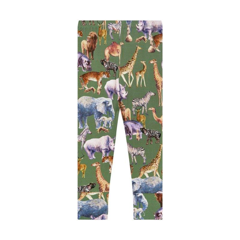 Boy's Bamboo Short Sleeve Pajama Set - Posh Safari - Image 3