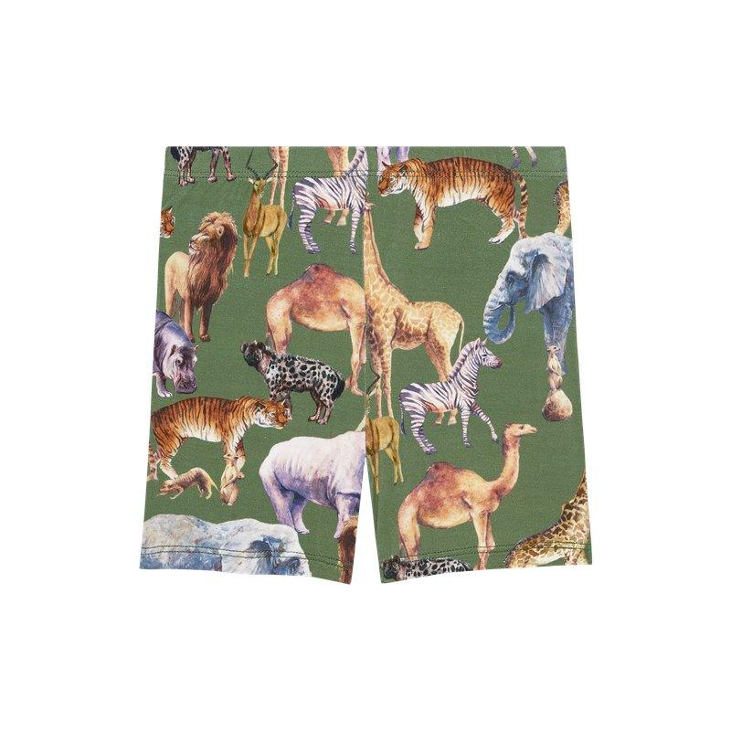 Boy's Bamboo Short Sleeve Pajama Set with Shorts - Posh Safari - Image 3