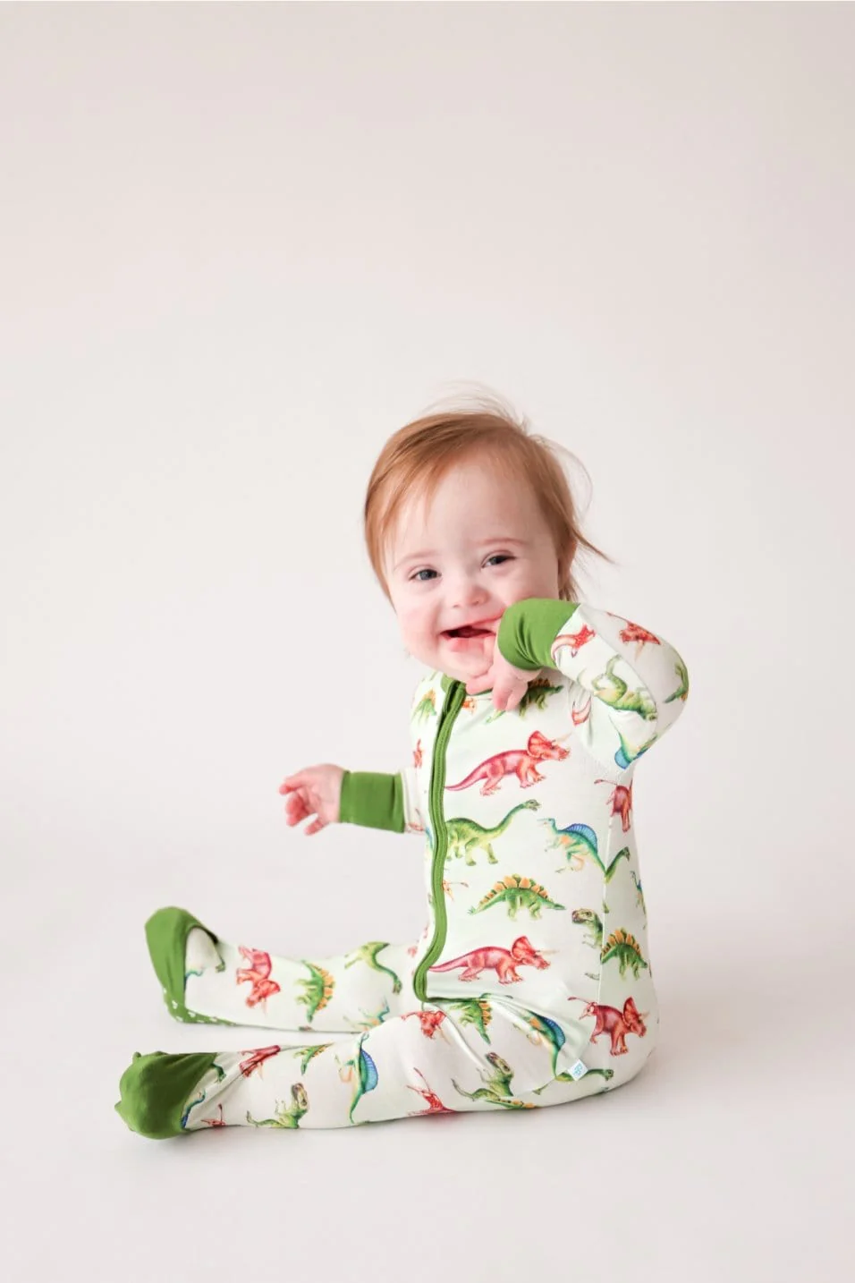 Bamboo Convertible Footie Romper - Buddy (Dinosaurs) - Image 3