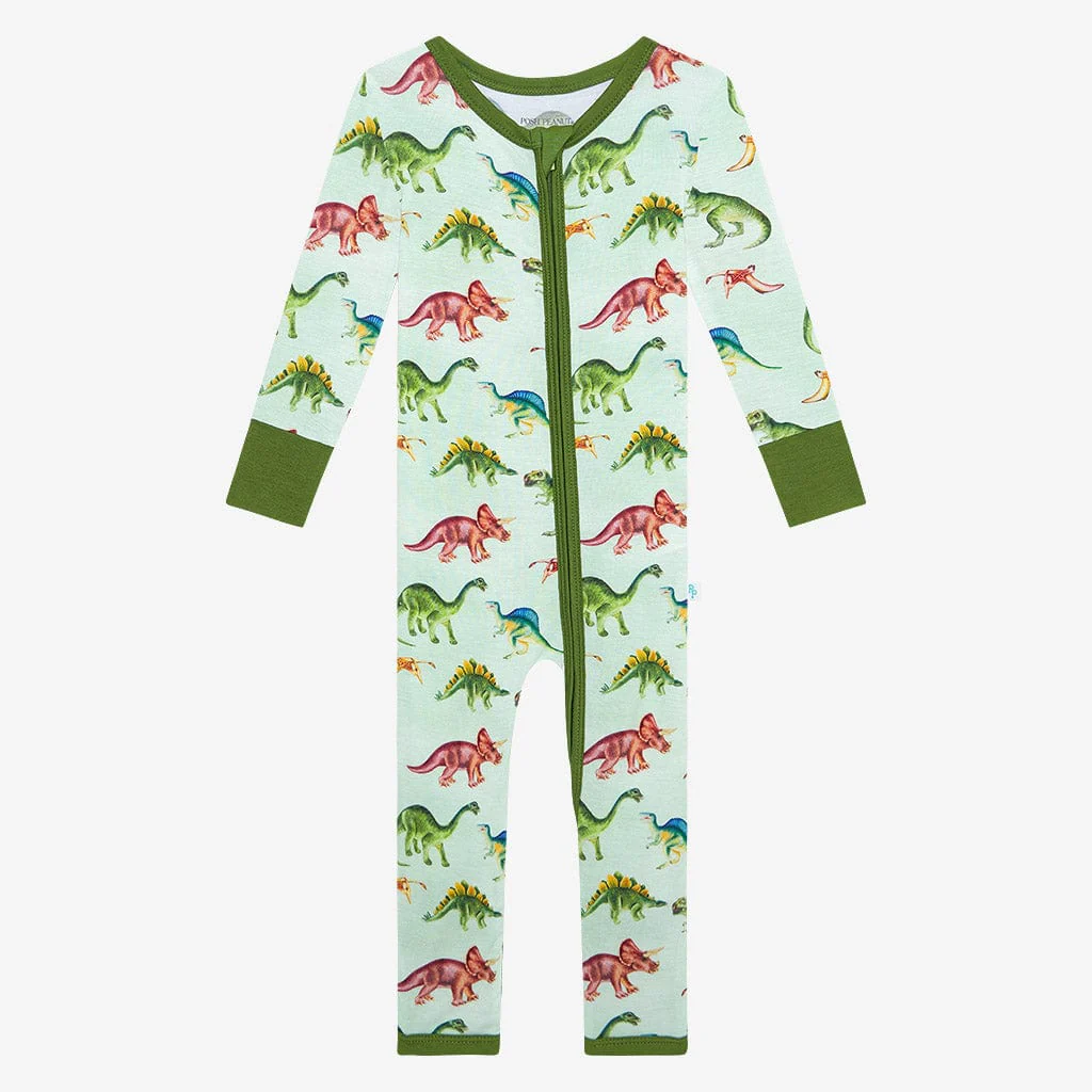Bamboo Convertible Footie Romper - Buddy (Dinosaurs) - Image 4