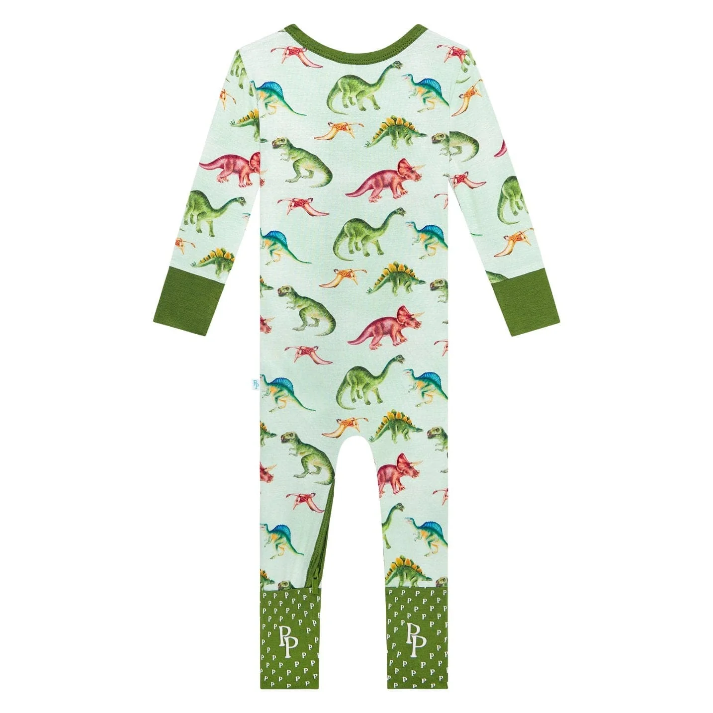 Bamboo Convertible Footie Romper - Buddy (Dinosaurs) - Image 6