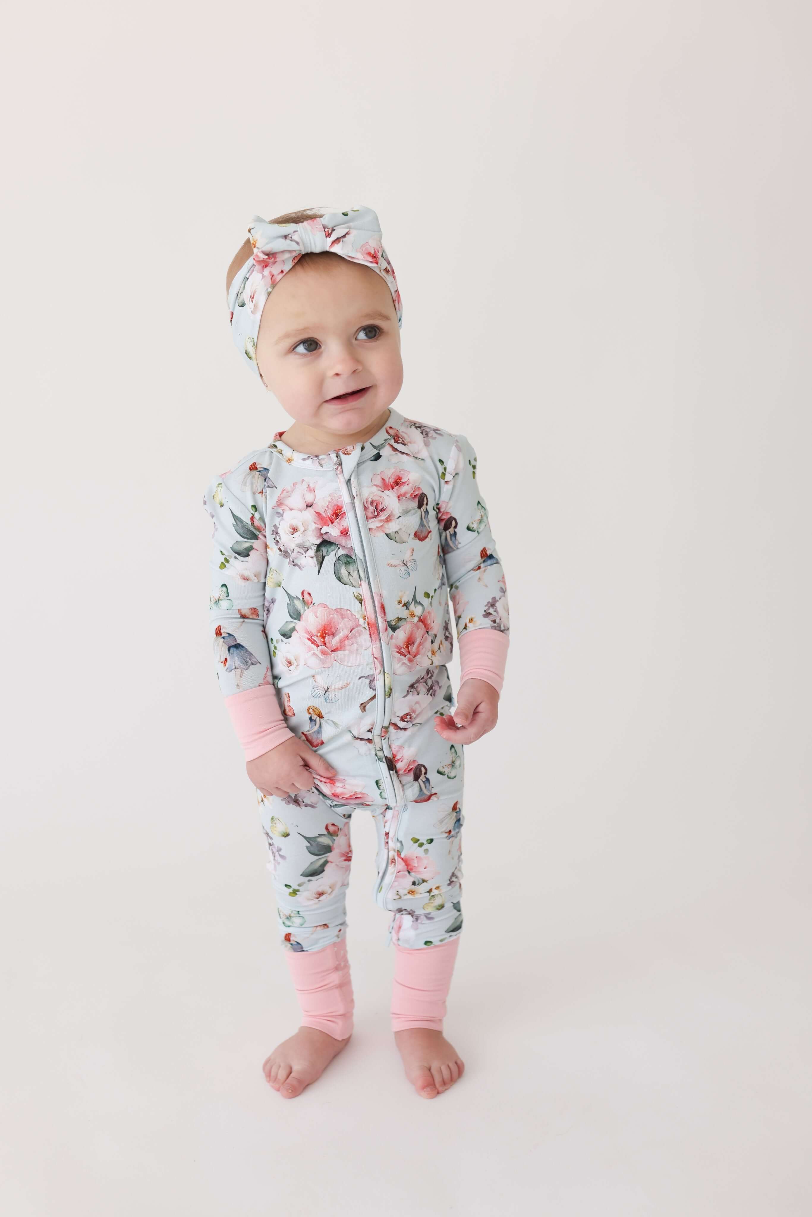 Bamboo Convertible Footie Romper - Melinda (Fairies) - Image 4