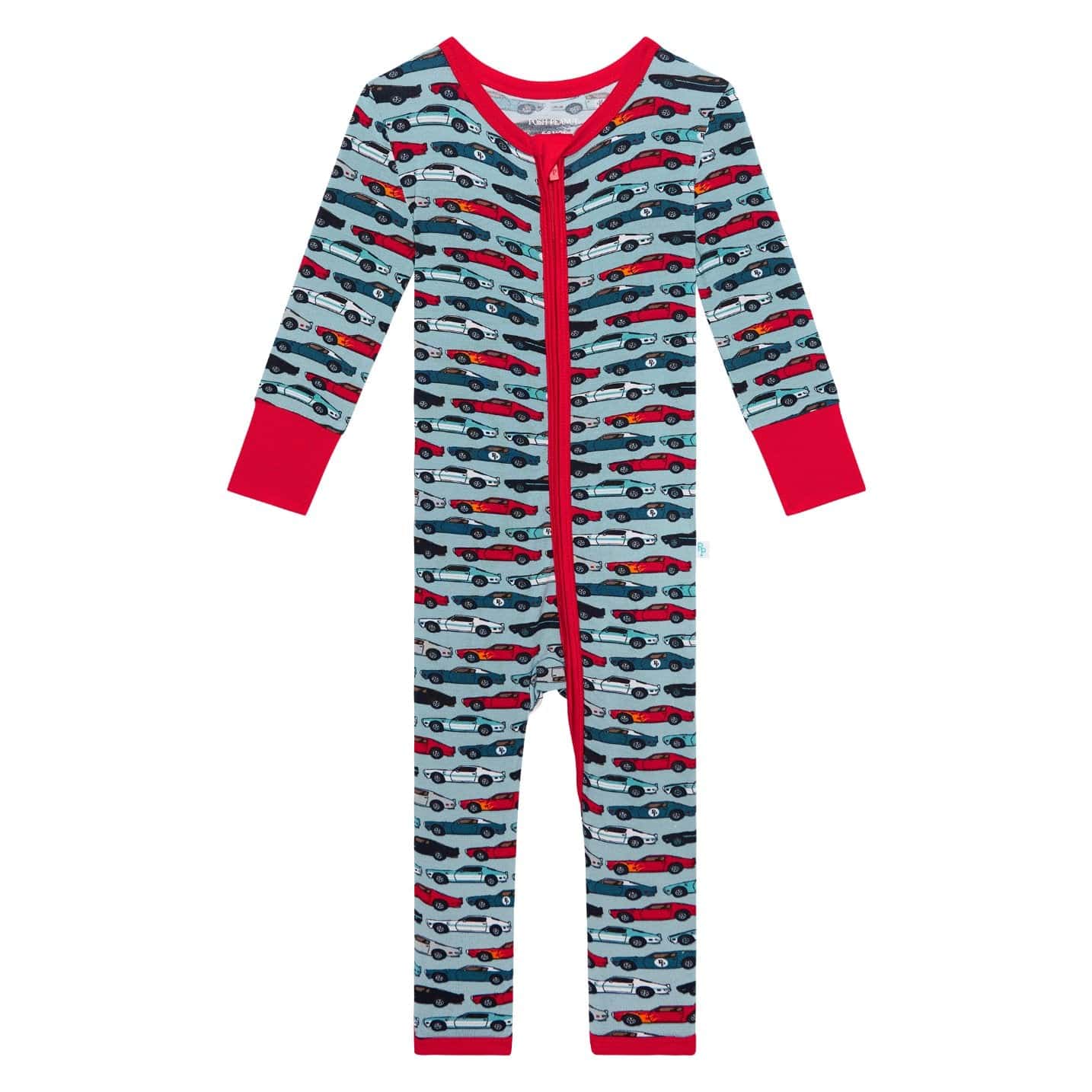 Bamboo Convertible Footie Romper - Miles (Matchbox Cars) - Image 2