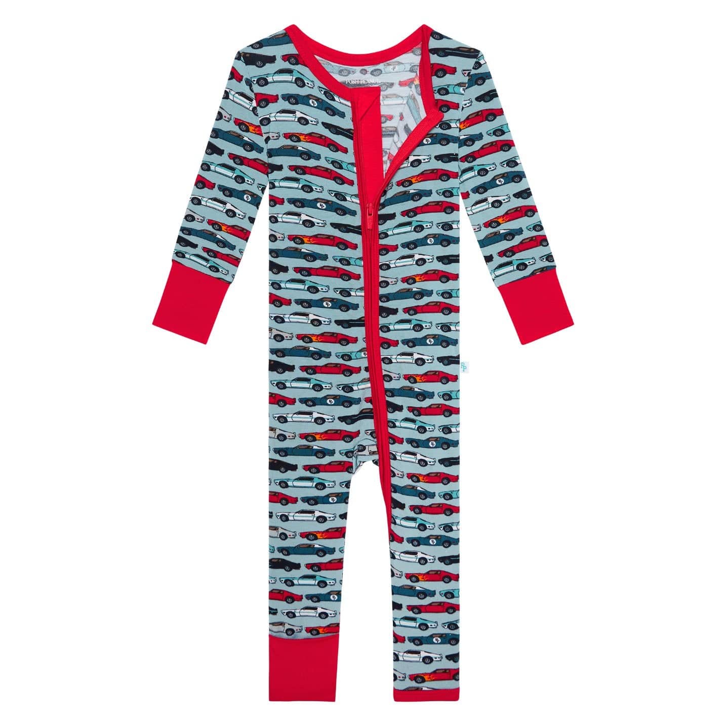 Bamboo Convertible Footie Romper - Miles (Matchbox Cars) - Image 3