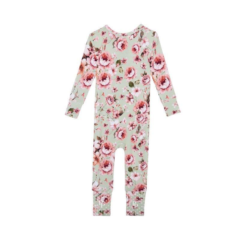 Bamboo Convertible Footie Romper - Millicent (Floral) - Image 2