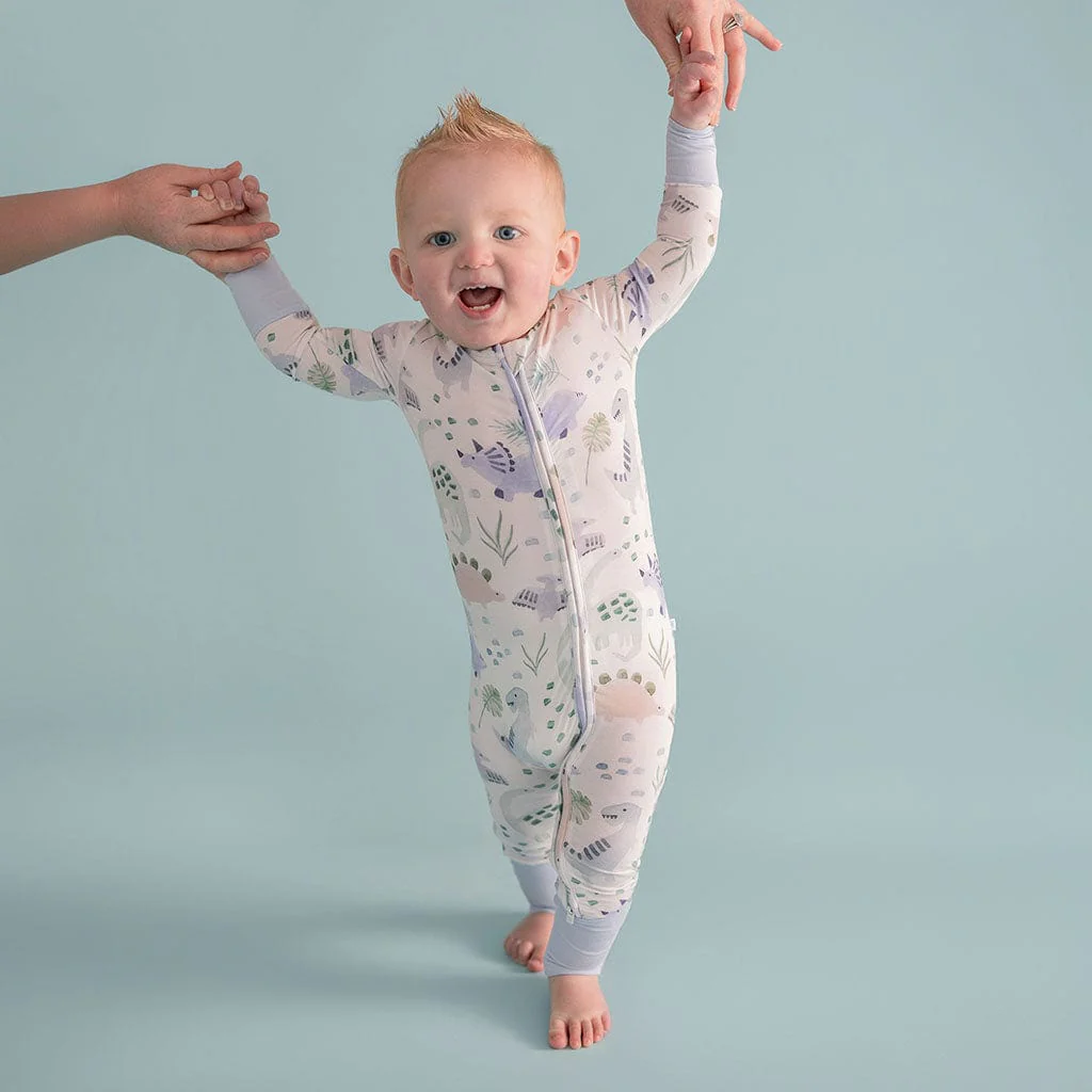 Bamboo Convertible Footie Romper - Milo (Dinosaurs) - Image 3
