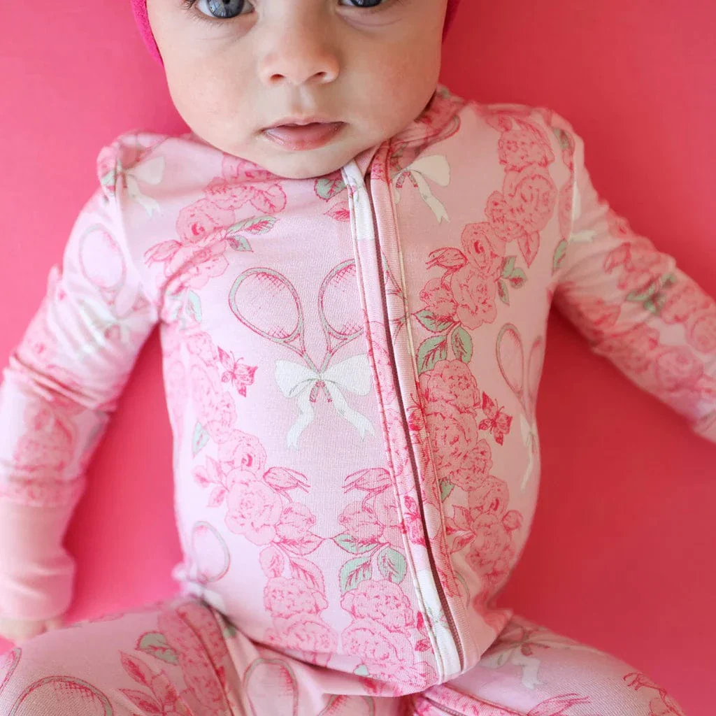 Bamboo Convertible Footie Romper - Mirra (Tennis) - Image 2