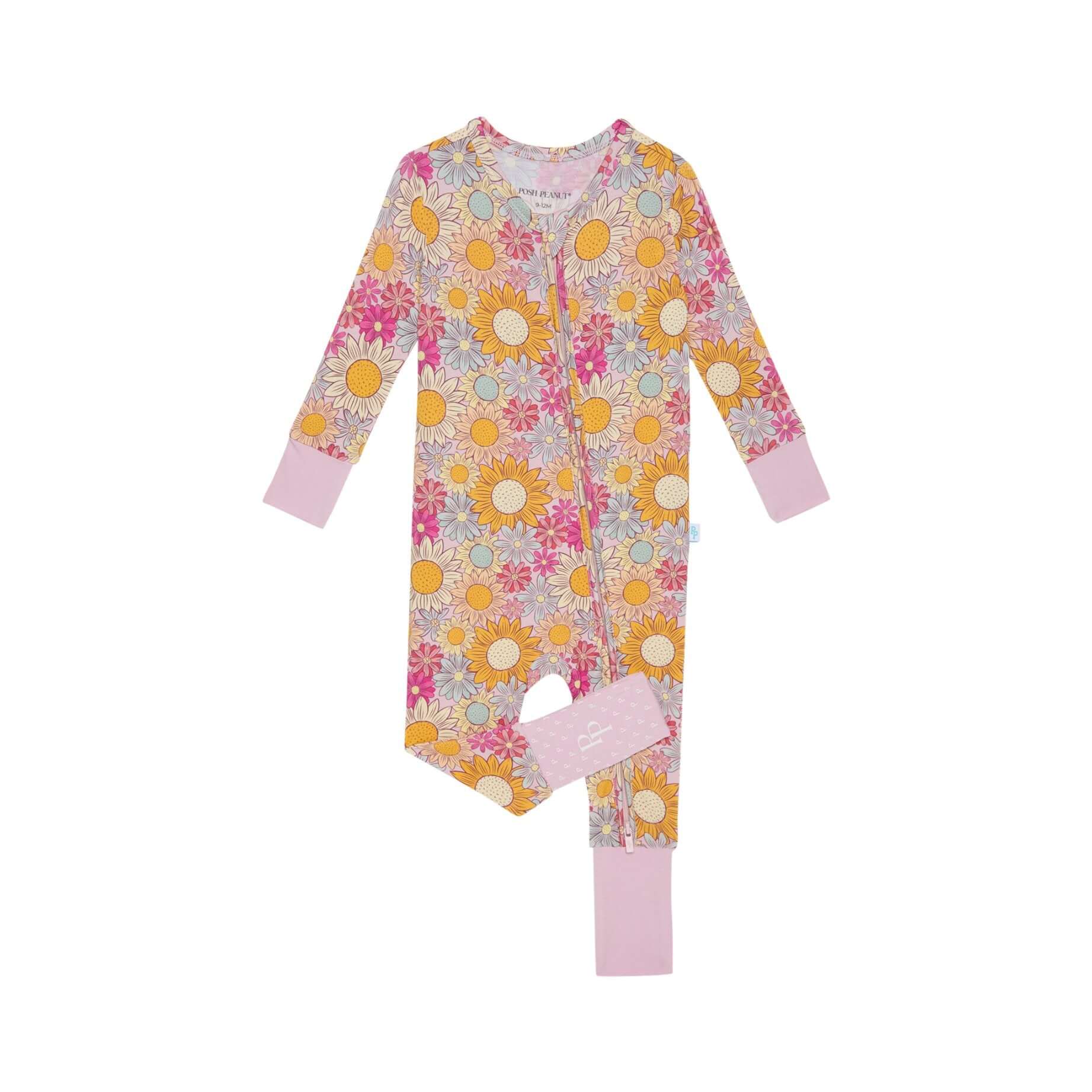 Bamboo Convertible Footie Romper - Rosalinda (Floral) - Image 3