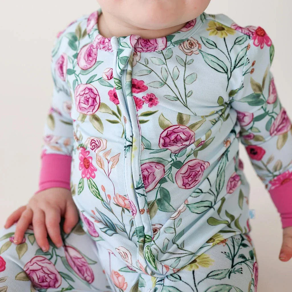 Bamboo Convertible Footie Romper - Tasha (Floral) - Image 2