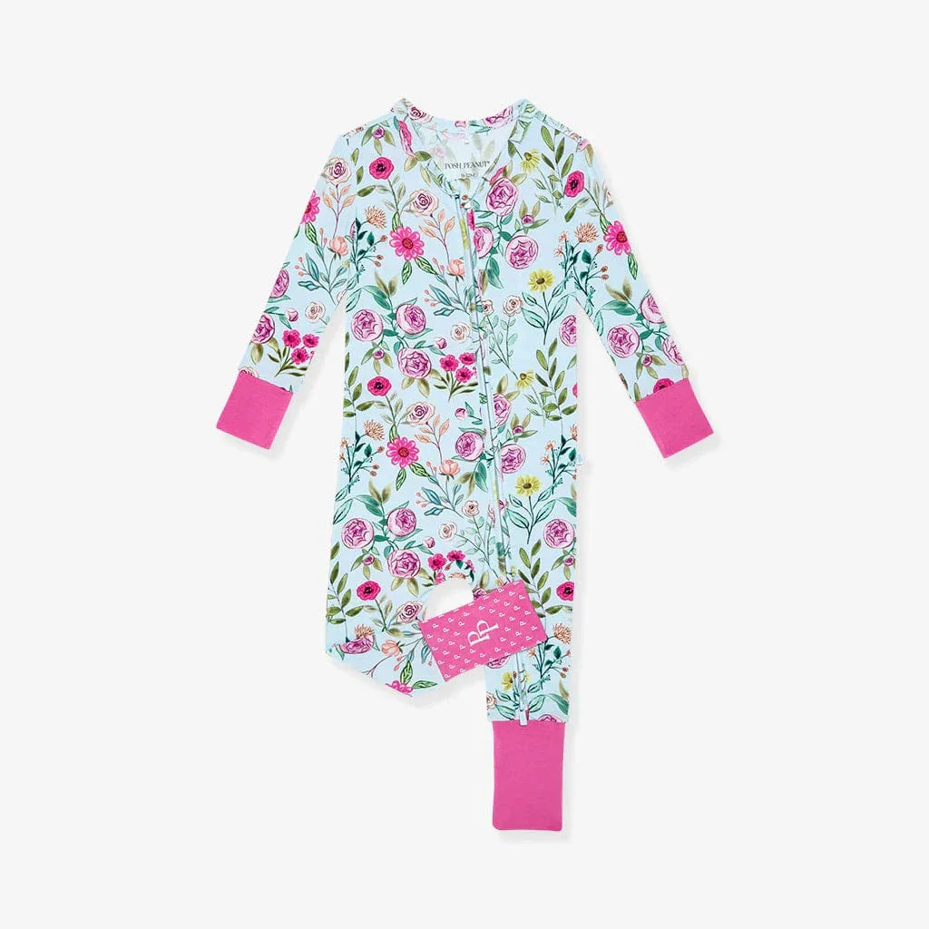 Bamboo Convertible Footie Romper - Tasha (Floral) - Image 4
