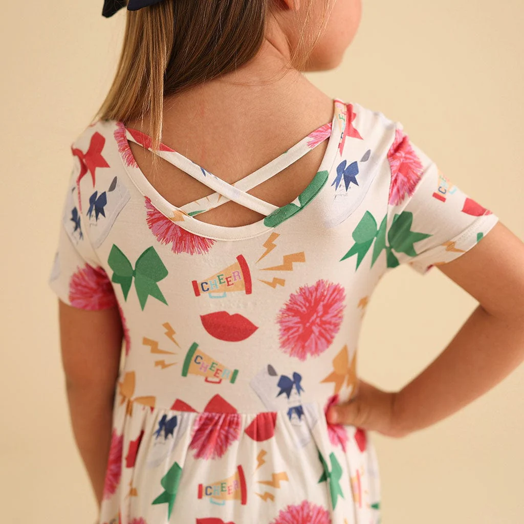Criss-Cross Twirl Dress Bamboo - Sabrina (Cheer) - Image 2