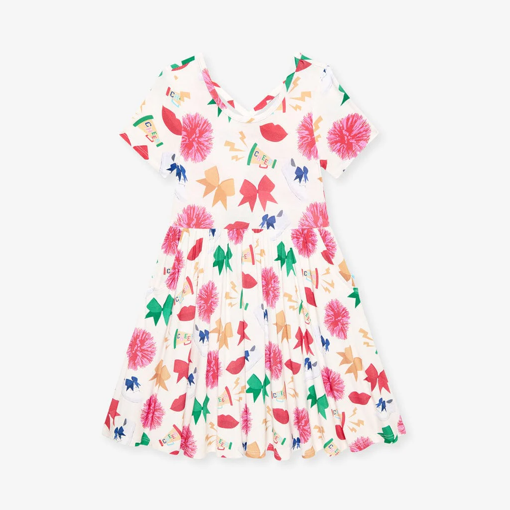 Criss-Cross Twirl Dress Bamboo - Sabrina (Cheer) - Image 4