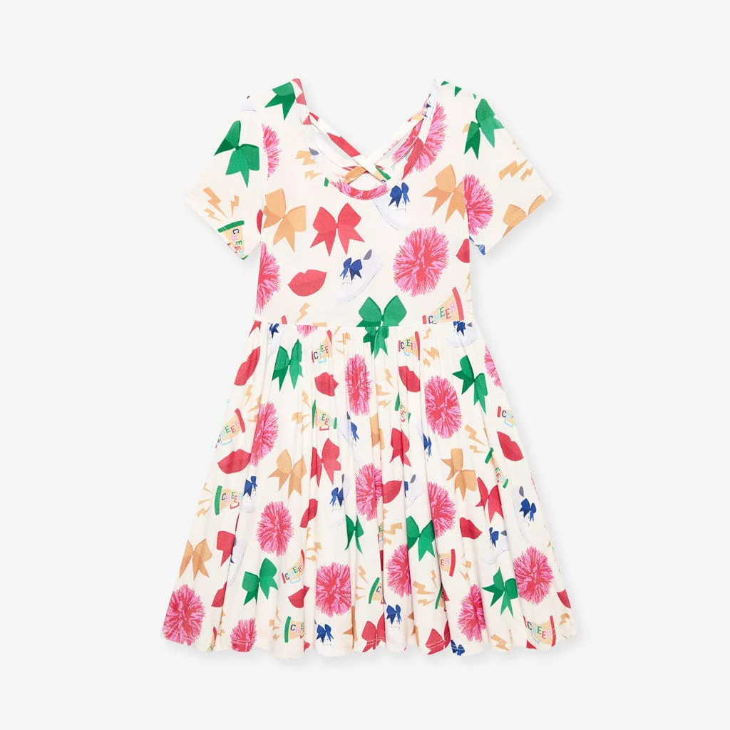Criss-Cross Twirl Dress Bamboo - Sabrina (Cheer) - Image 5