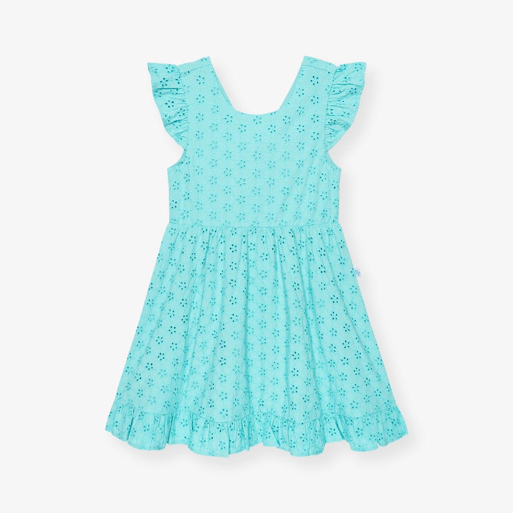 Eyelet Tie-Back Dress - Tibetan Stone - Image 5