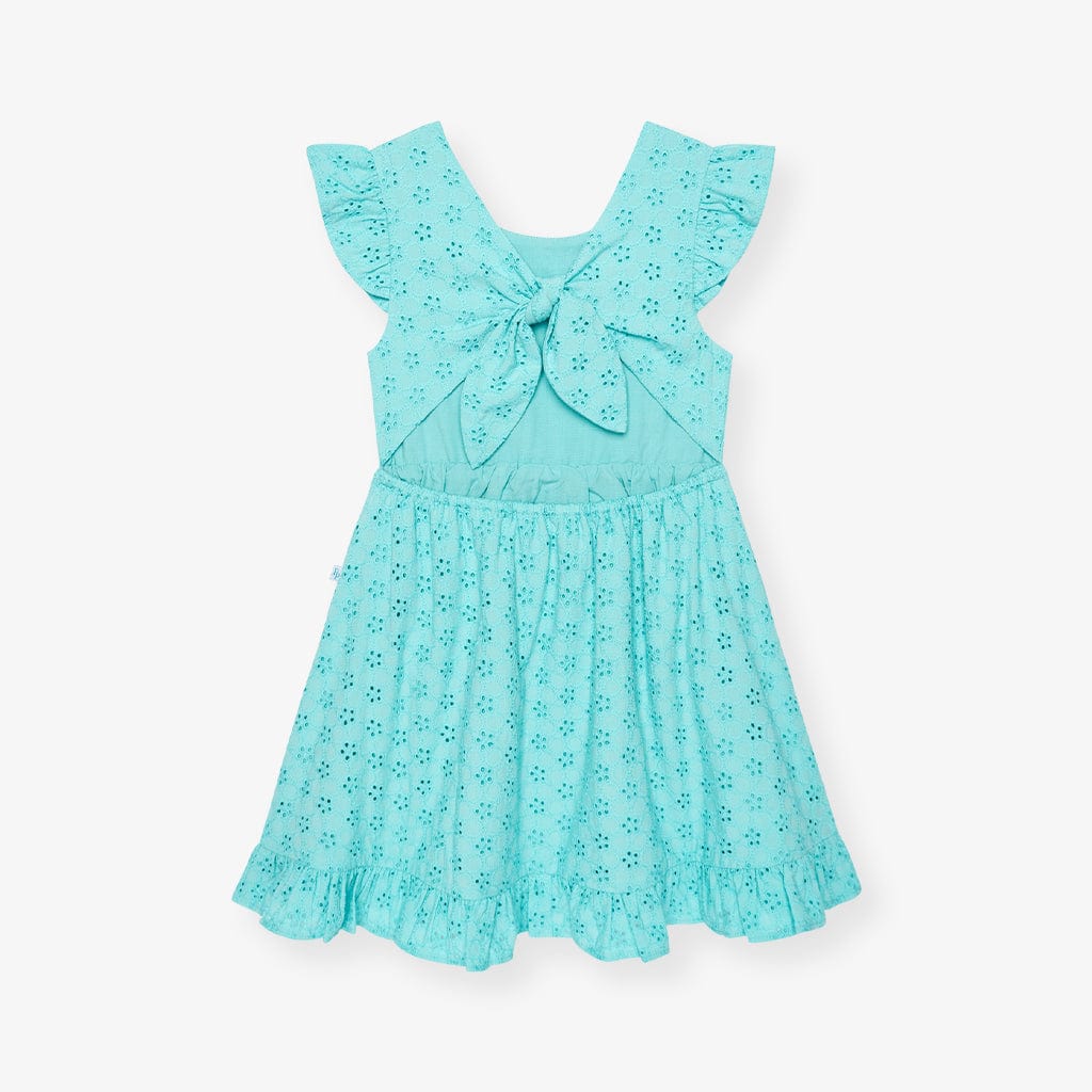 Eyelet Tie-Back Dress - Tibetan Stone - Image 6