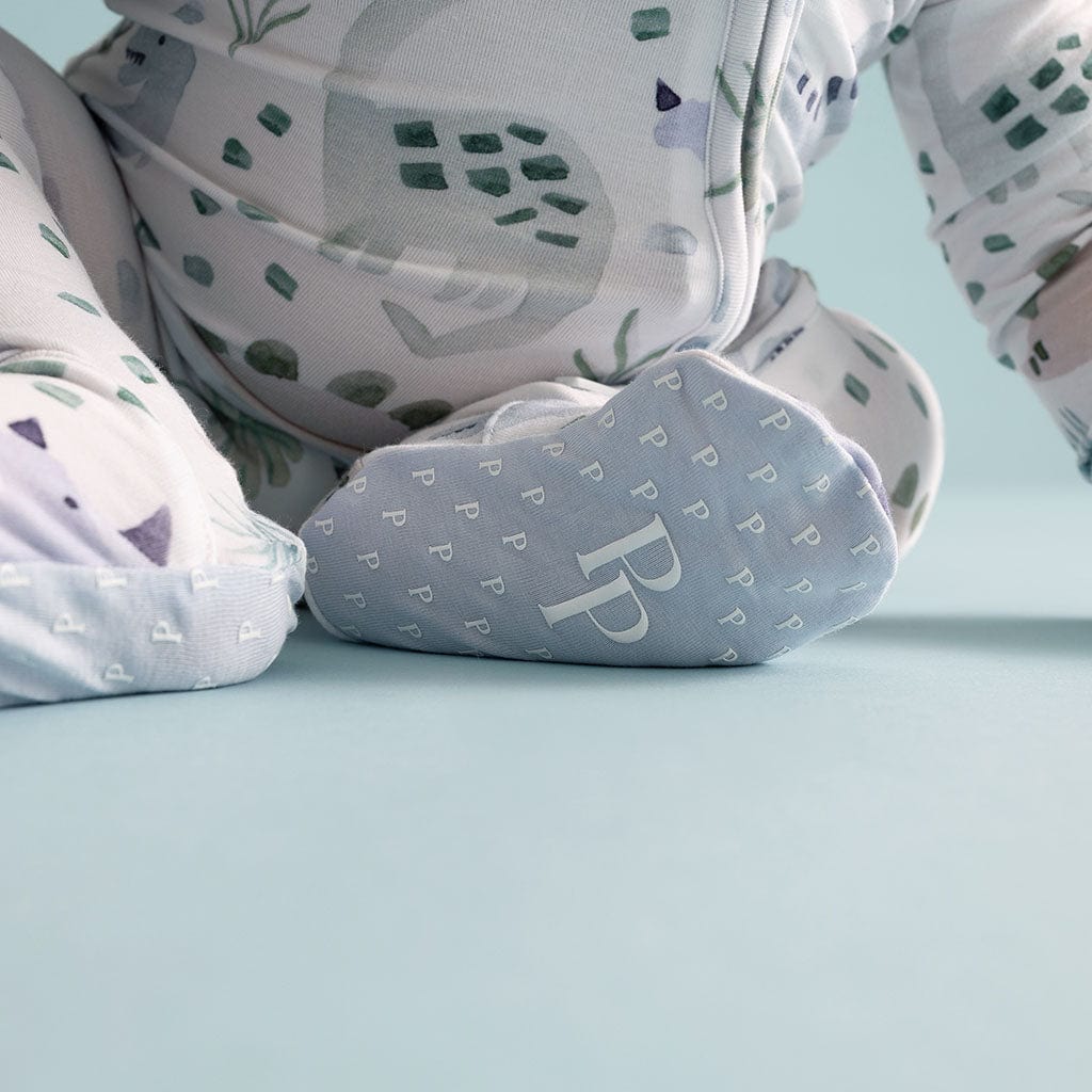 Bamboo Footie with 2-Way Zipper - Milo (Dinosaurs) - Image 3