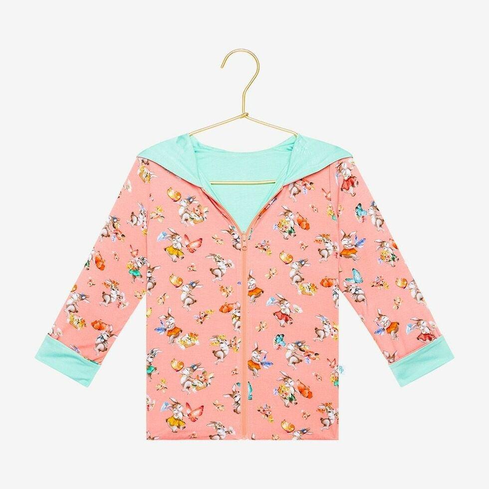 Girl's Bamboo Long Sleeve Reversible Jacket - Betty (Rabbits)