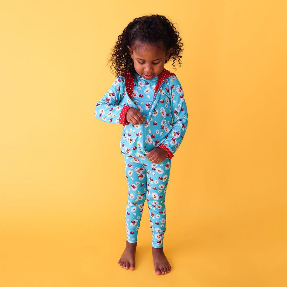 Girl's Bamboo Long Sleeve Reversible Jacket - Ladybug - Image 3