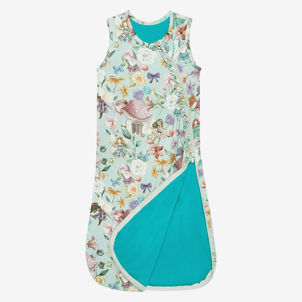 Girl's Bamboo Ruffled Sleeveless Sleeping Bag, TOG 1.0 - Faye (Fairies) - Image 3
