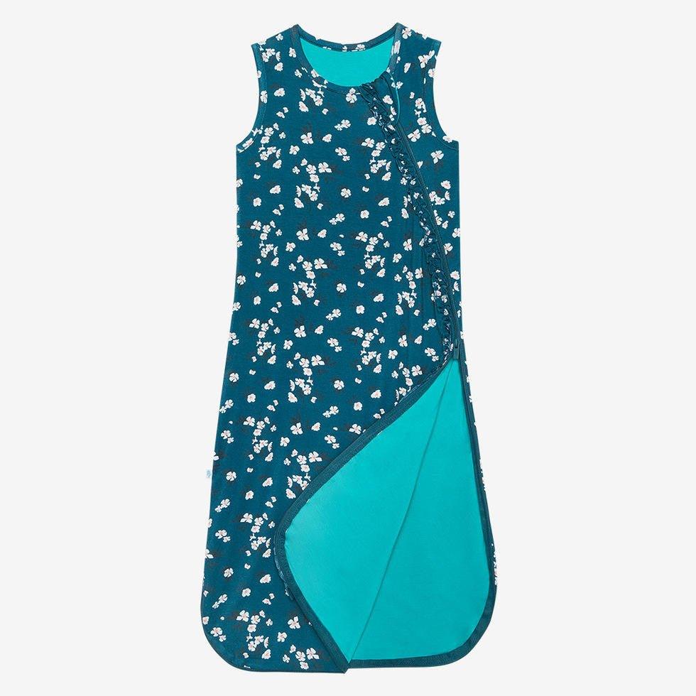 Girl's Bamboo Ruffled Sleeveless Sleeping Bag, TOG 2.5 - Adriana (Floral) - Image 2